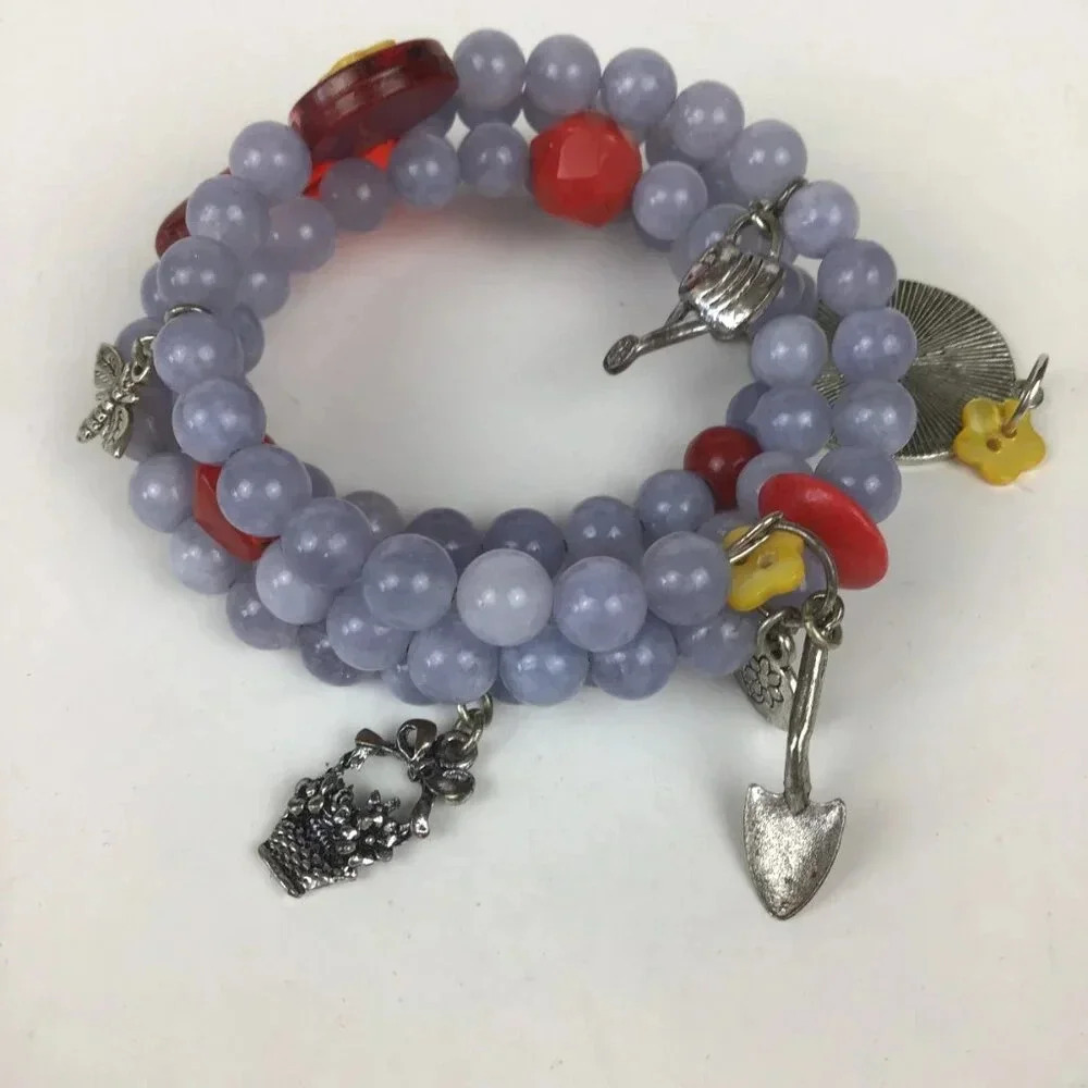 Dopamine Charm Bracelets Wrap Beaded Kawaii Pop Art Lolita Retro Kandy Jewelry - Picture 3 of 10
